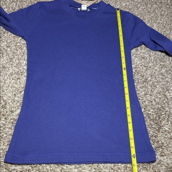 Sundance Crewneck Top Thermal Waffle Velvet Cuff - Picture 7 of 9